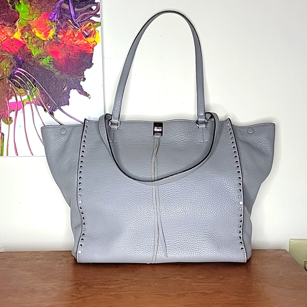 Rebecca Minkoff Darren Studded Leather Tote Gray